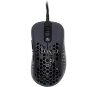 Gwolves Skoll Mini SK-S - Ratón ergonómico para Juegos con Sensor 3389, Patines PTFE, 16.000 dpi, Cable Desmontable (Negro) (pequeño)