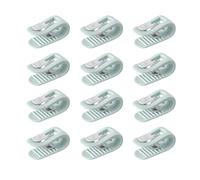 Gwotfy Clips para Funda de Edredón Antideslizantes, Clip de edredón sin Aguja Seguro, para Mantiene Las Esquinas en su Lugar y previene el Desplazamiento,Clips para Cortina de Baño, Ropa, 12PCS