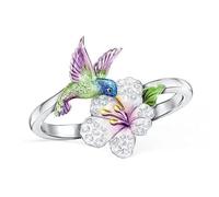 GWSGSFAS Anillo de mariposa de moda para mujer, decoración exquisita, joyería elegante, 10, Metal, Sin piedra preciosa