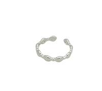 GWSGSFAS Pequeño y exquisito anillo de concha para mujer, diseño de sentido, anillo abierto, apilable, a la moda, Adjustable opening, Metal, Zirconia cúbica
