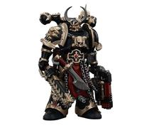GWTCTOY JoyToy GW 40K Licencia Original 1:18 Figura de Acción, Marines Espaciales del Caos Legión Negra Elegidos con Combi-melta y espada de cadena