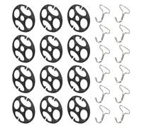 Gwtdtoad 24 unidades de clips para fundas de asiento de coche, ganchos de metal para fundas de asiento de coche, forro con gancho de metal, ganchos de instalación para fundas de asiento de coche