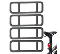 Gwtdtoad 4 piezas bicicleta silicona banda elástica luz bicicleta banda de goma elástica anillos de goma linterna banda de goma elástica soporte para conducir el espejo retrovisor