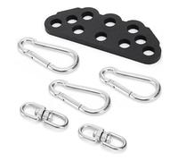 Gwtdtoad Accesorios para Máquinas de Poleas,Barra de Tracción Ajustable - Barra de Doble a Simple Asa para Entrenamiento de Fuerza y Ejercicio Full Body en Gimnasio o Casa