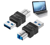 Gwtdtoad Adaptador USB A B - Adaptador USB A B 3.0 para Impresoras - Conector Plug and Play, Conversor De Datos De Alta Velocidad para Escáneres, Docking Stations, Hubs Y Computadoras