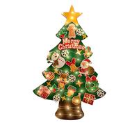 Gwtdtoad Árbol De Navidad De Fieltro para Niños - con Luces LED De Cadena De 3 Metros Pegatina De Pared | Árbol De Navidad De Fieltro Interactivo - para Dormitorio Guardería Puerta Pasillo Entrada