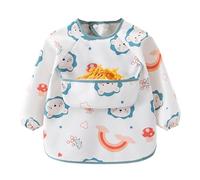Gwtdtoad Babero De Manga Larga - Para Niños De 6 A 36 Meses Con Delantal De Introducción De Alimentos Complementarios Impermeable Para Bebé,Camisa De Manga Larga Babero Delantal de Alimentación | Para