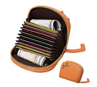 Gwtdtoad Cartera Tipo Bolsa, Tarjetero | Monedero pequeño de Piel sintética con Cremallera | Cartera para Tarjetas de crédito con diseño de Gato de Dibujos Animados, Tarjetero con Cremallera para