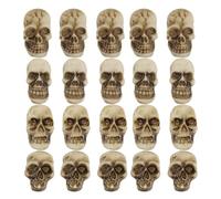 Gwtdtoad Estatua De Calaveras | Decoraciones De Calaveras - Cabezas De Esqueleto Góticas En Miniatura Coleccionables 20 Piezas para Decoración Escritorio Estantería Bar Mesa Hogar