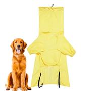 Gwtdtoad Impermeable Para Perros - Chubasquero Para Mascotas Con Abertura Para Correa Y Bandas Reflectantes | Ropa Ajustable Impermeable para Mascotas de Tamaño Mediano Grande con Visibilidad Nocturna