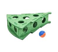 Gwtdtoad Interactivo de para Gatos, Laberinto de Fieltro, de limas de Garras con cascabeles, para Gatos, de enriquecimiento para Mascotas, Entretenimiento