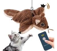 Gwtdtoad Juguetes Interactivos para Gatos | Juguete para Gatos con Aleteo por Control Remoto,Antiaburrimiento para Gatitos con Activación Táctil,para Estimulación Mental Y del Aburrimiento