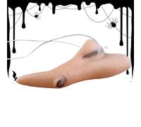 Gwtdtoad Nariz larga artificial, prótesis nasal realista de brujas largas para juegos de rol, accesorios de maquillaje de Halloween para fiestas temáticas, disfraces familiares, días festivos, para