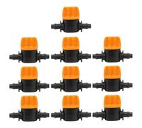 Gwtdtoad Partes de Riego por Goteo - 10 Piezas Válvulas de Cierre para Aspersores,Equipo Antigoteo y Control de Agua para Jardín en Exterior e Invernadero Uso en Interior de Hogar