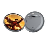 Gwtdtoad Pin digital - Adorno electrónico de pantalla táctil HD de 4,7 cm | Insignia de pantalla digital | Para fans, mochilas, fiestas de Navidad, eventos personales, fotografía y, Siehe Beschreibung