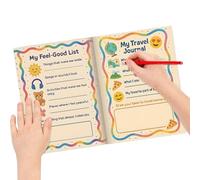 Gwtdtoad Planificador para niños | Agenda infantil - Alegre planificador de colores para horario, aprendizaje, viajes, camping, familia, hogar y escuela