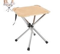 Gwtdtoad Taburete de camping, taburete portátil, silla de , silla portátil, soporte de acero inoxidable, asiento ligero para viajes, senderismo, barbacoa, , camping, jardinería y pintura