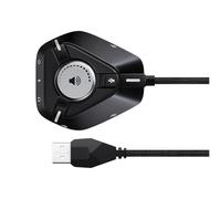 Gwtdtoad Tarjeta De Sonido USB - Amplificador Externo Tipo-C - Tarjeta De Sonido con Conector De 3.5mm - para Control De Volumen Micrófono Altavoces Música Streaming Y Juegos En Estudio Y Hogar