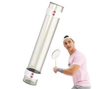 Gwtdtoad Tubo para pelotas de bádminton, tubo magnético para guardar volantes, equipo de bádminton para interiores y exteriores para gimnasio, cancha de bádminton, parques, patios