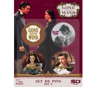 Gwtw Set A de 4 Pins Lo Que El Viento Se Llevo