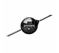GWWXM Coche Emblema Adhesivo para Volvo XC60 2022 2023 2024,Negro ABS Insignia Logo Pegatina Coche Frontal Parrilla Distintivo Logotipo Decoración Tuning Coche Accesorios,A-with Camera