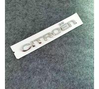 GWWXM Emblema Coche para Citroen C5 2000-2017,Capó Maletero Delantero Pegatina Insignia Adhesivo Etiqueta Engomada 3D Metal Rejillas Frontales Radiador Accesorios,Silver-Letters