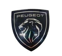 GWWXM Emblema Coche para Peugeot 308 2021-2023 2024,Nuevo Escudo Capó Delantero Pegatina Insignia Adhesivo Etiqueta Engomada 3D Metal Rejillas Frontales radiador Accesorios