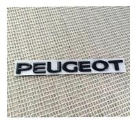 GWWXM Emblema Coche para Peugeot Rifter,3D Metal Pegatina Insignia Adhesivo Etiqueta Engomada Parrilla Capó Maletero Delantero Puerta Car Styling Decoración Accesorios,Black Letters