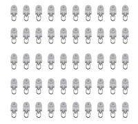 GWYAN 50 piezas de rieles de cortina de techo silenciosos con gancho accesorios de riel de cortina