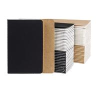 Gwybkq mini notepads a granel 60 paquete pequeo nocturno de bolsillo de bolsillo de bolsillo kraft kraft y negro para nios 3.5 x 5.5 pulgadas 30 ho