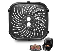 GWYXC Air Fryer Replacement Parts for Russell Hobbs 27170 8L Rapid Digital Air Fryer, 24 × 24 CM Food Grade Air Fryer Replacement Tray Accessories Rack Grill Pan Grill plate Crisper Plate Baking Pan