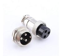 GX16 conector de aviación, 3 pines conector de enchufe de aviación eléctrico tipo tornillo, kit de surtido de enchufe de telecomunicaciones