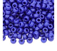 Gxadwzy 500 cuentas Pony Beads 6 x 9 mm azules con agujero grande para joyas, pulseras, cadenas, llaveros, manualidades