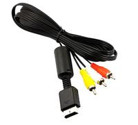 GXAHSOL Cable de Audio Vídeo para consola de juegos, Cable AV PS2 PS3, AV Composite Cables Cord Cordón Lead Para Playstation 2 3