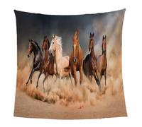 GXBDYD Mantas para Sofa Lana Mullida 150X200cm Manta De Franela para Cama De Microfibra De Piel Artificial Suave Y Cálida, Adecuada para Sofá O Cama, Lindo Animal Caballo Impresión Patrón