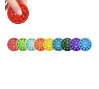 Gxdamxz Fidget Spinner Matemático, Torbellino Calculador Montessori para Aprendizaje Interactivo Adición & Sustracción, 9 Piezas