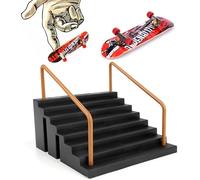 Gxdamxz Monopatín Dedo Set, Tech Deck & Rampa, Mini Fingerboard, Accesorios Entrenamiento