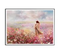 Gxdamxz Poster di Gesù Immagine Cristiana, Stampa su Tela per Camera da Letto Sala Preghiere Soggiorno Decor, Senza Cornice, 30x40cm