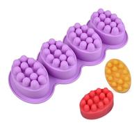 Gxdamxz Stampo in Silicone per Sapone Spazzola Massaggiante per Realizzazione Candele & Fai da Te, Molde de Jabon