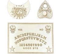 Gxdamxz Tablero de Ouija, Brujas de Madera con Tabla Movediza, Juego de Mesa Místico de Tarot & Brujo