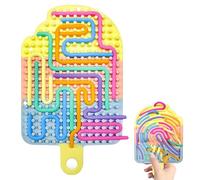 Gxdamxz Tavola Sensoriale Activity Board Giocattolo dai 3 Anni & Adulti, Pannello Attività con 12 Bastoncini in Silicone, Aiuta per Autismo, Ansia