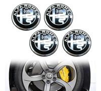 GXDFC 4 Piezas 60mm Tapas Centrales Tapacubos para Alfa Romeo Giulietta, Centro De Rueda Cubiertas con Logo ProteccióN Dedecorativa,Normal-B