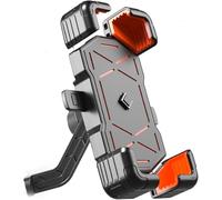 GXDFC Soporte Movil Moto para Yamaha YZF R1, Rotación 360° Antivibración Suporte Telemóvel Moto Soporte Accesorios Porta Movil Moto Biciclet,Rearview Mirror Holder-Orange