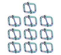 Gxdqxxd 10 Piezas Hebilla Deslizante Ajustador Correas Ajustables Anillos Cinturón Cierres Paracaídas Hierro Resistente Adecuado para Mascotas Ropa Bolsos Equ, Colorful, 32x15,5 mm