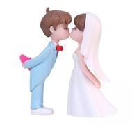Gxdqxxd 4X Wedding Cake Topper Muñeco de Pareja Decoración de Tarta de Boda Detalles Estatua de PVC Adecuado para Regalo Fiesta de Compromiso