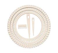 Gxdqxxd Holzstrick - Webstuhl Kit Herramientas de Tejido Uso Cómodo Arte del Tejido DIY Tejido para Artesanía Decoración de Pared, Set de Ronda 6pcs