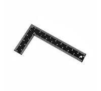 Gxdqxxd Regla de Ángulos Herramienta de Medición Carpintero Acero Inoxidable Doble Cara Grabado Alta Precisión Adecuada para Carpinteros y Trabajos de Construcción, Negro, 100x50mm Grosor 1.2mm