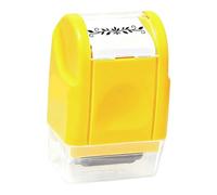 Gxdqxxd Sello Rodante con Patrón de Enredadera para Scrapbooking Y Journaling, Material PP, Proyectos de Manualidades DIY para Niños, Principiantes, Escuela Y, Amarillo, Individual