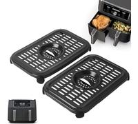 GXF Bandeja de freidora de Aire para freidora de Aire Ninja, 2 Paquetes de Accesorios de Bandeja de freidora de Aire reemplazable, Adecuado para freidora de Aire Ninja Foodi AF300EU 6 in 1 7.6L