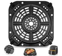 GXF Sartén para freidora de aire Ninja AF140EU Air Fryer Pro 4 en 1 de 4.7L de galón, 21,6 x 21,6 cm, accesorios de freidora de aire, bandeja de rejilla, placa de repuesto con parachoques de
